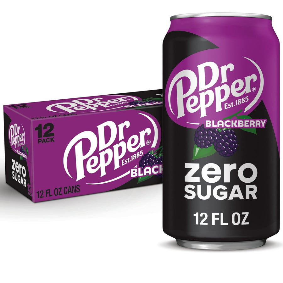 Dr Pepper Blackberry Zero Sugar Soda - Smooth Zero Chill